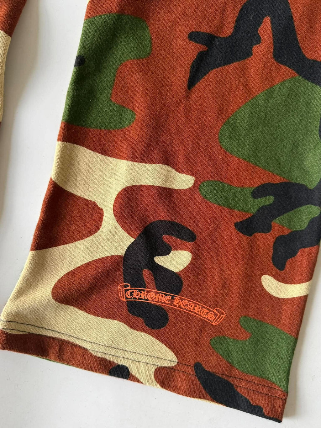 Chrome Hearts x Matty Boy "Caution" Camo Cargo Sweatpants