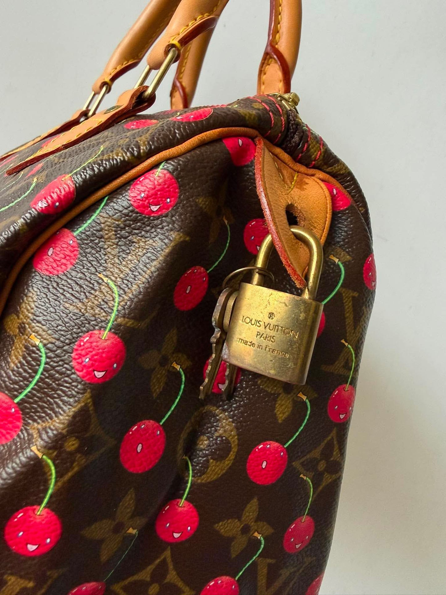 Louis Vuitton x Murakami Monogram Cerises Speedy 25 bag