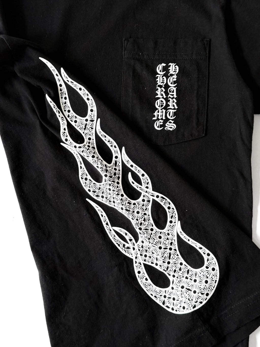 Chrome Hearts Side Flame Pocket Tee
