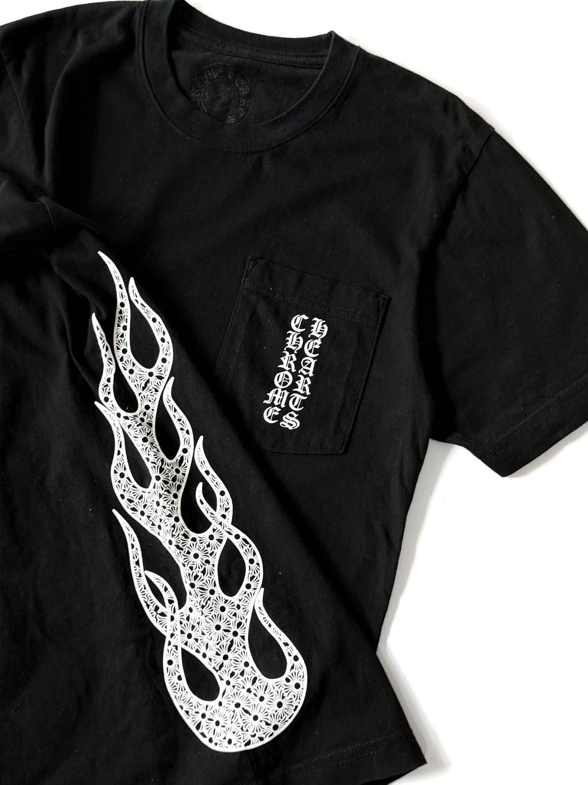 Chrome Hearts Side Flame Pocket Tee