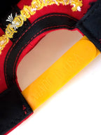 Chrome Hearts Red & Yellow Cross Patch Baseball Cap