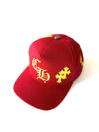 Chrome Hearts Red & Yellow Cross Patch Baseball Cap