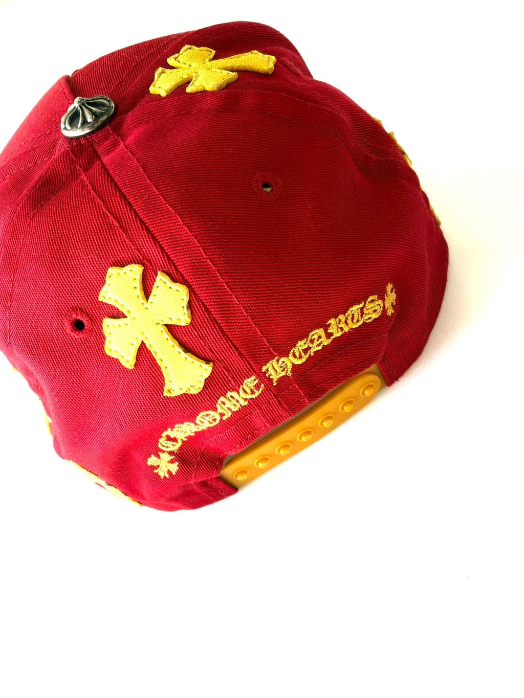 Chrome Hearts Red & Yellow Cross Patch Baseball Cap