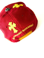 Chrome Hearts Red & Yellow Cross Patch Baseball Cap