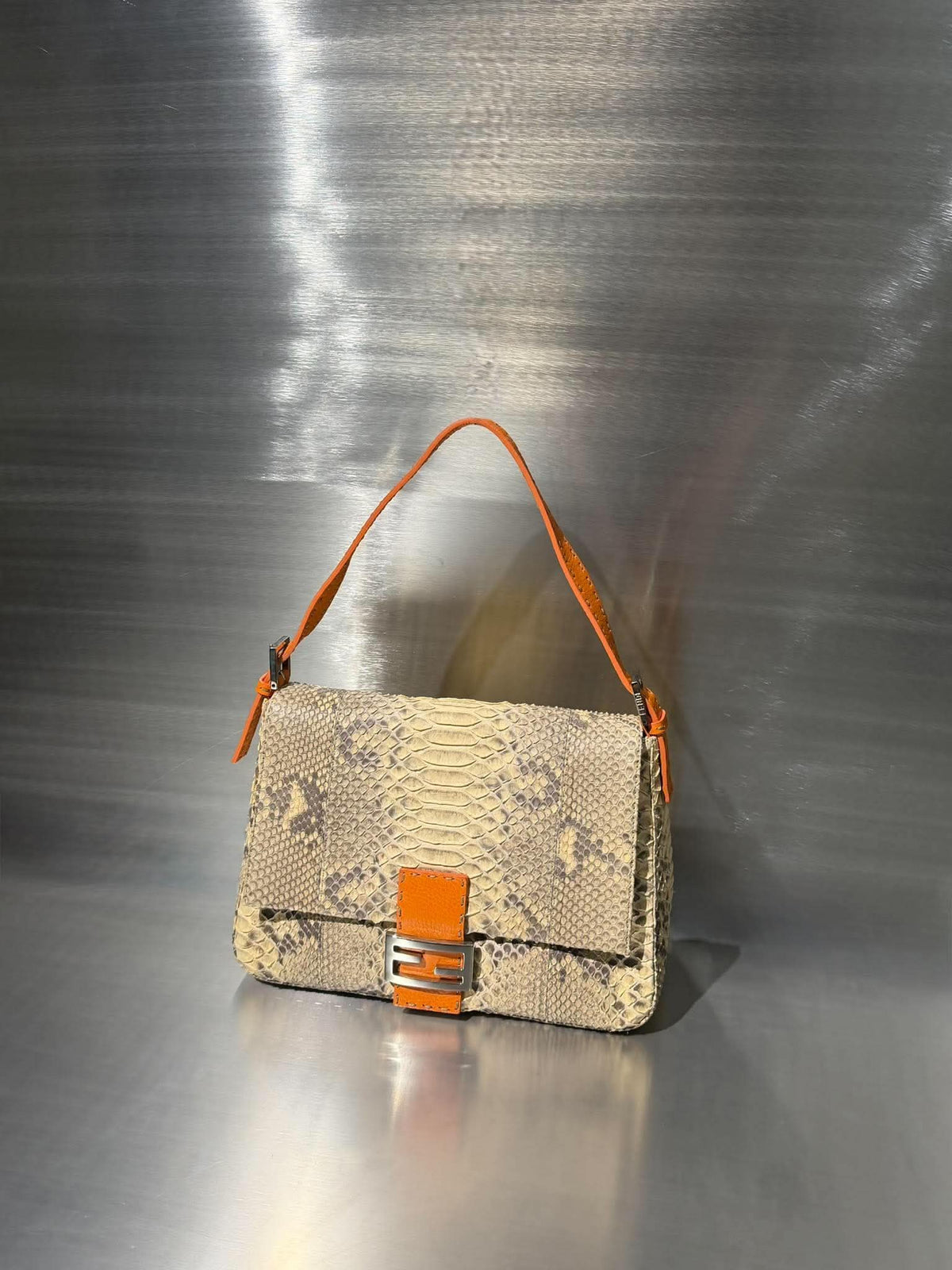 2000’s Fendi Snakeskin Mamma Baguette