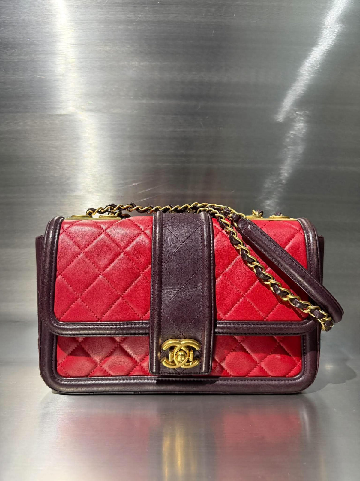 Chanel by Karl Lagerfeld S/S2015 Red Elegant CC Flap Bag