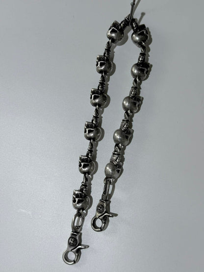 Chrome Hearts Delphino Foti Skull Wallet Chain
