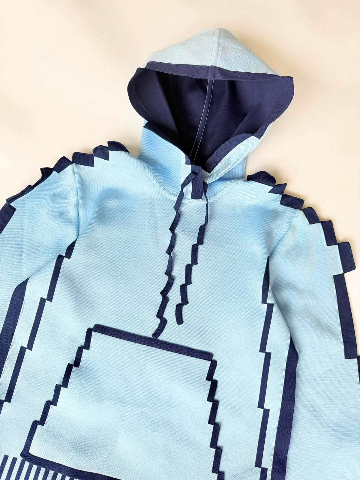 Loewe S/S23 Pixellated Light Blue Hoodie
