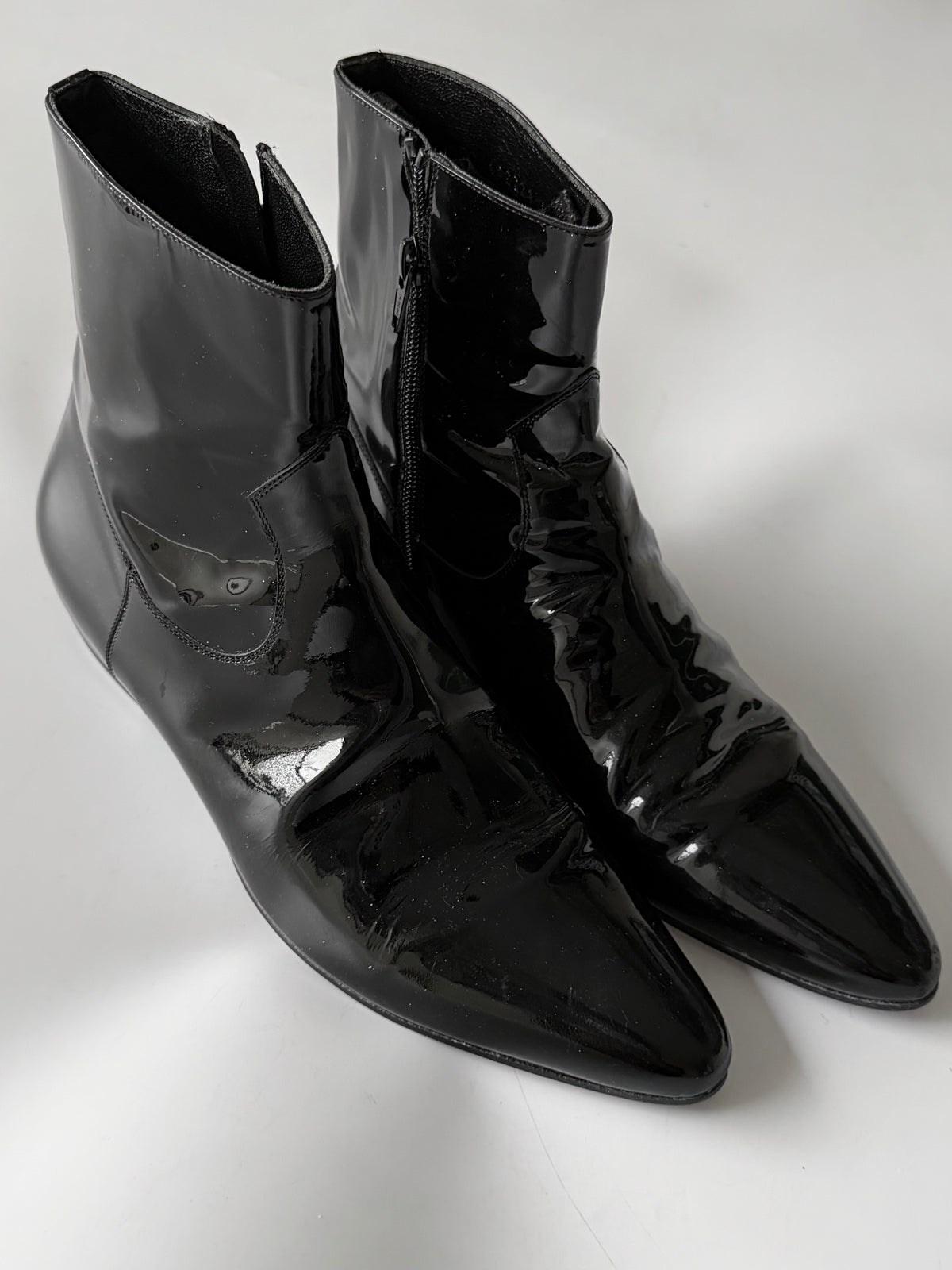 Saint Laurent F/W2006 Devon Patent Leather Boots
