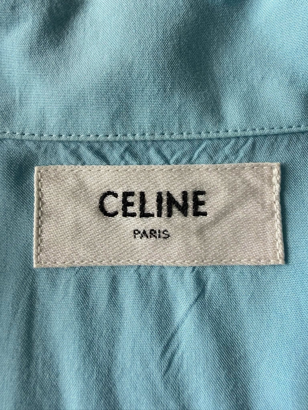 Celine Stitched Bowling Shirt