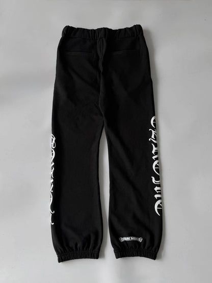 Chrome Hearts Horseshoe Logo Gothic Sweatpants