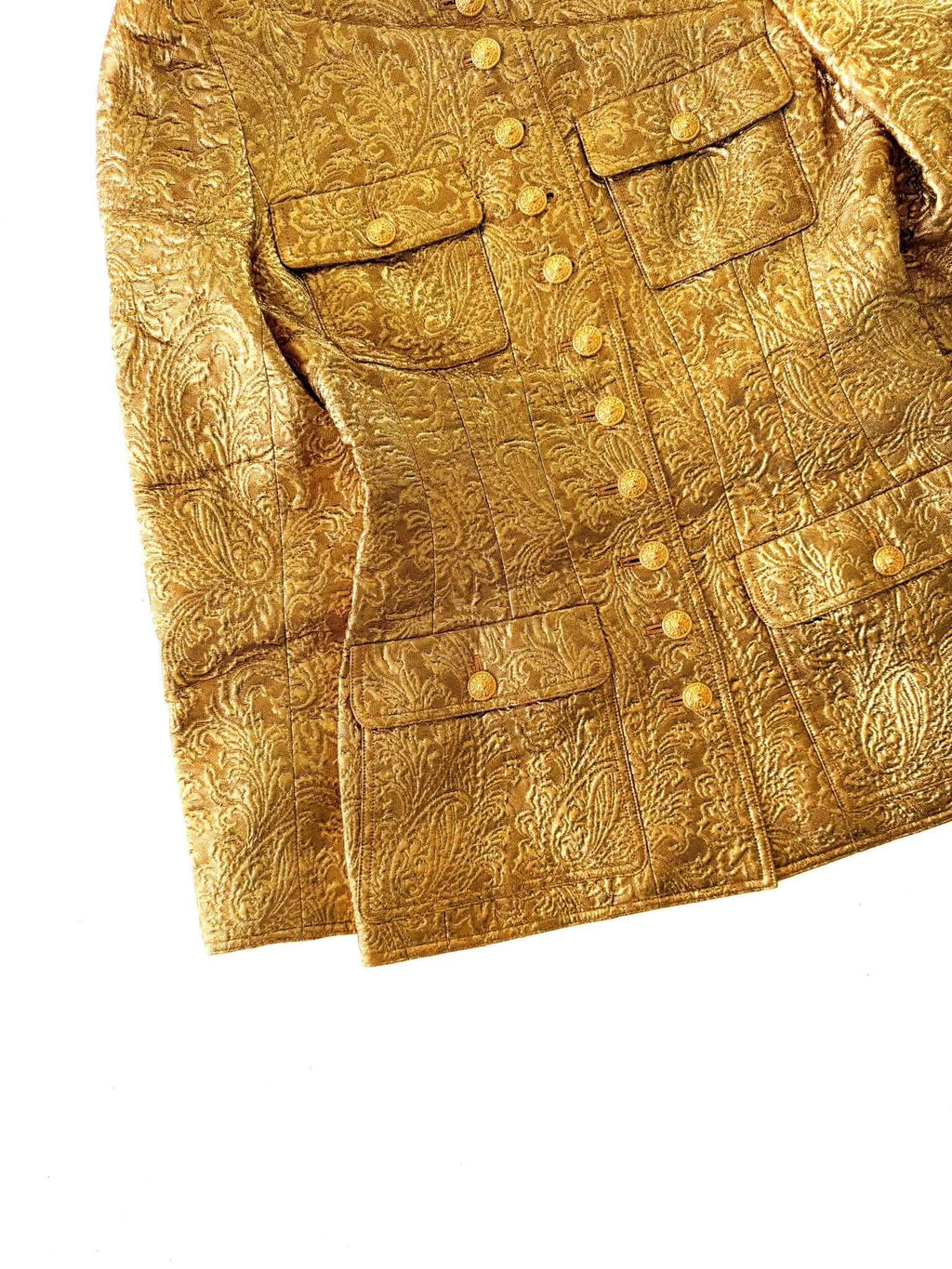 Chanel Boutique F/W1996 Gold Brocade "Mughal" Set