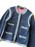 Chanel 20P Double Face Quilted Denim Jacket