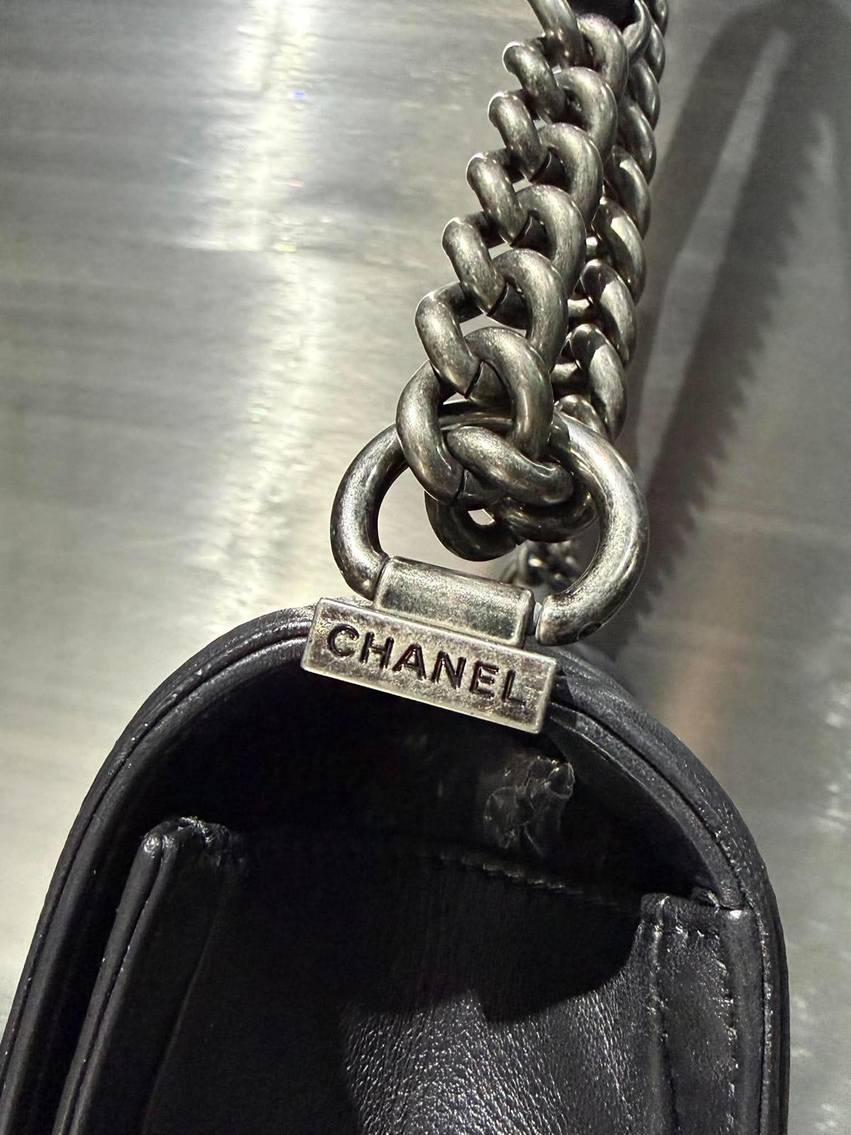 Chanel by Karl Lagerfeld Black Boy Bag