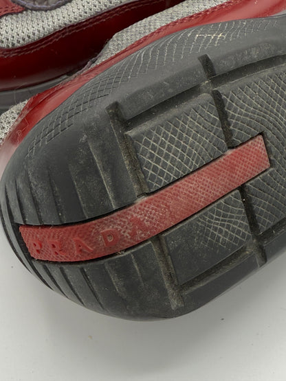 Prada Men’s Burgundy and Red Trainers