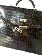 Hermes Kelly 2013 Depeches Exotic Crocodile Briefcase Bag