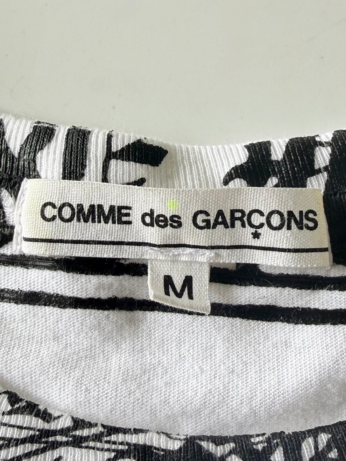 Chrome Hearts x Comme des Garçons Scroll Label T-Shirt