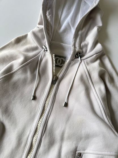 Vintage Chanel Sport Line Zip-up Hoodie with Coco Mark