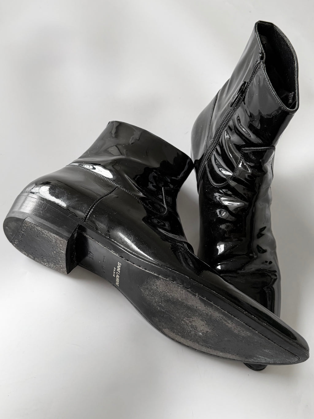 Saint Laurent F/W2006 Devon Patent Leather Boots