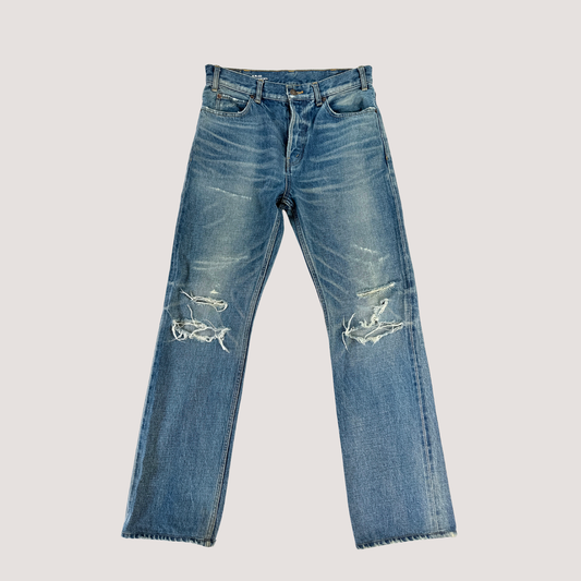 Celine Destroyed Tattered Pants