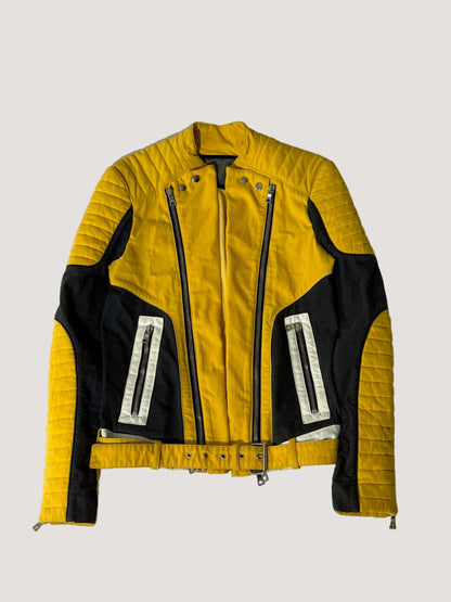 Balmain Tri-Color Biker Jacket
