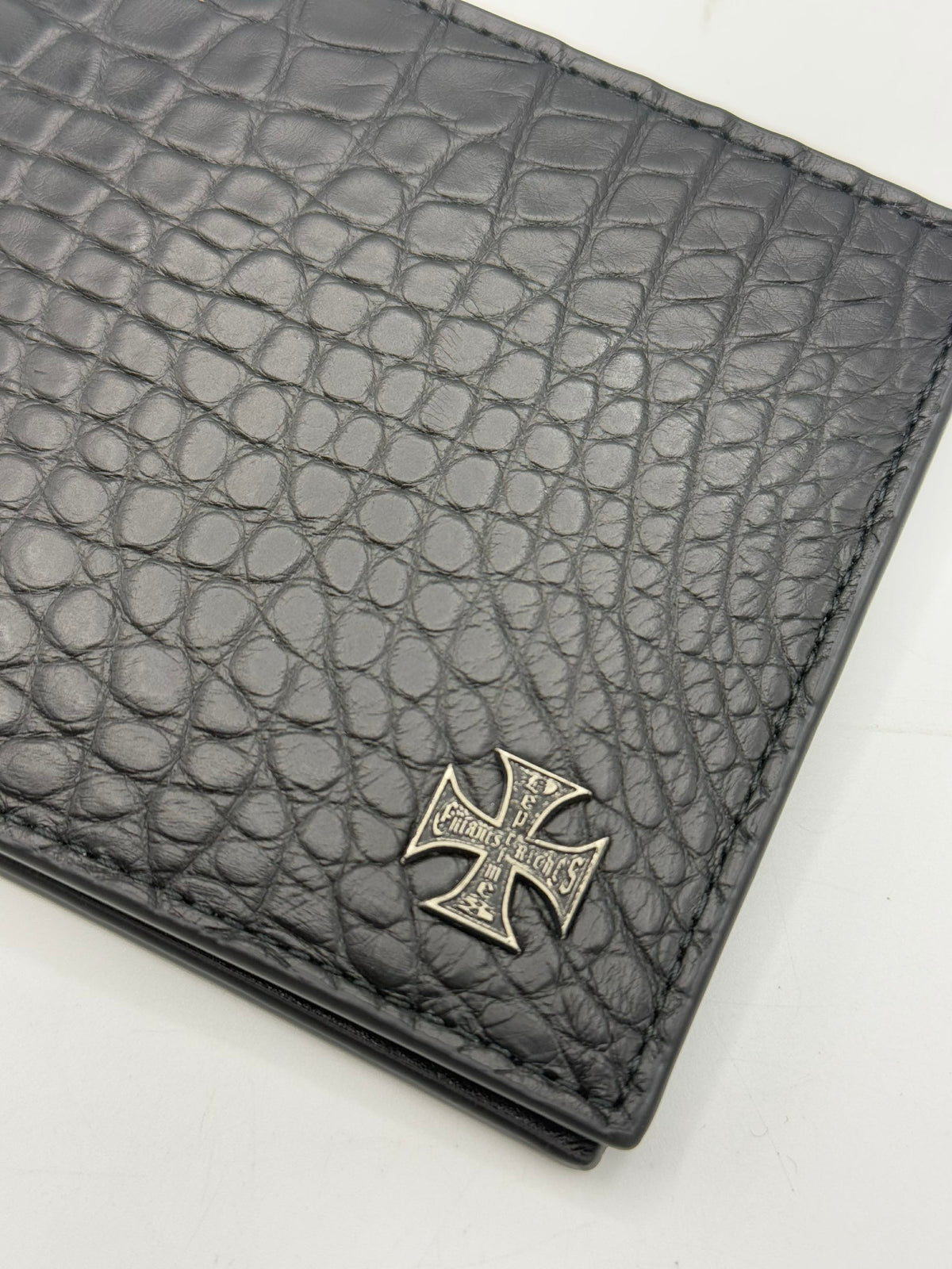 Enfants Riches Déprimés Iron Cross Crocodile Leather Wallet