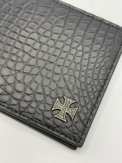Enfants Riches Déprimés Iron Cross Crocodile Leather Wallet