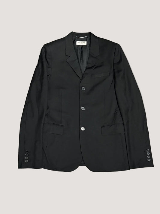 Saint Laurent Hedi Slimane SS14 3 Botton Black Suit