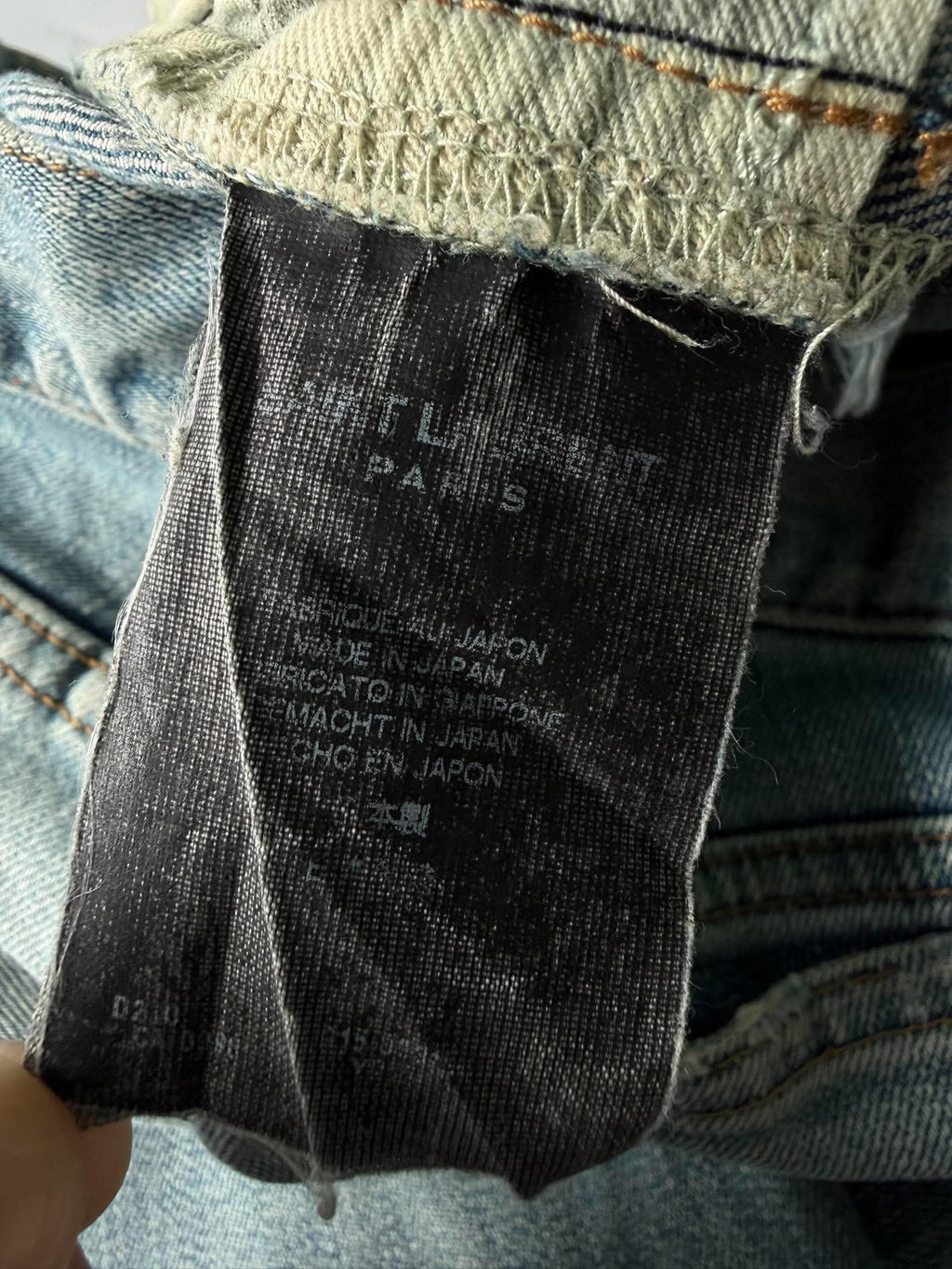 Saint Laurent Paris D02 Crashed Jeans