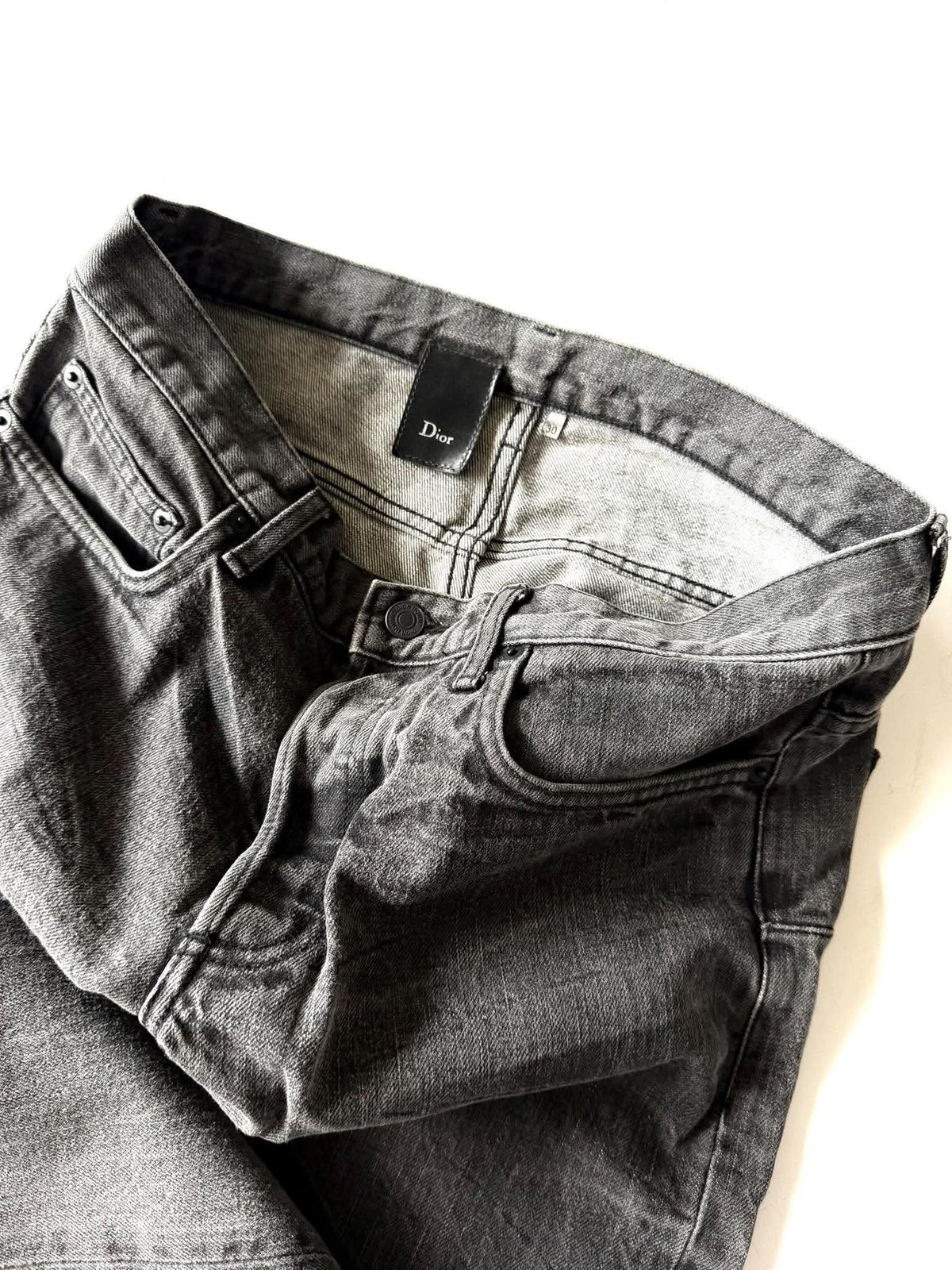 Dior Homme by Hedi Slimane Claw Mark Gray Jeans