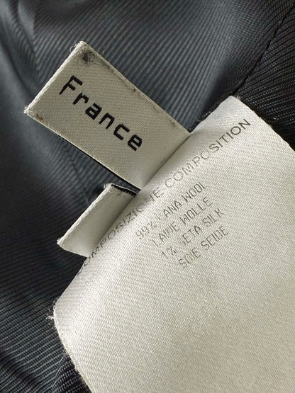 AW2005 Balenciaga Long Premium Wool Black Trench Coat