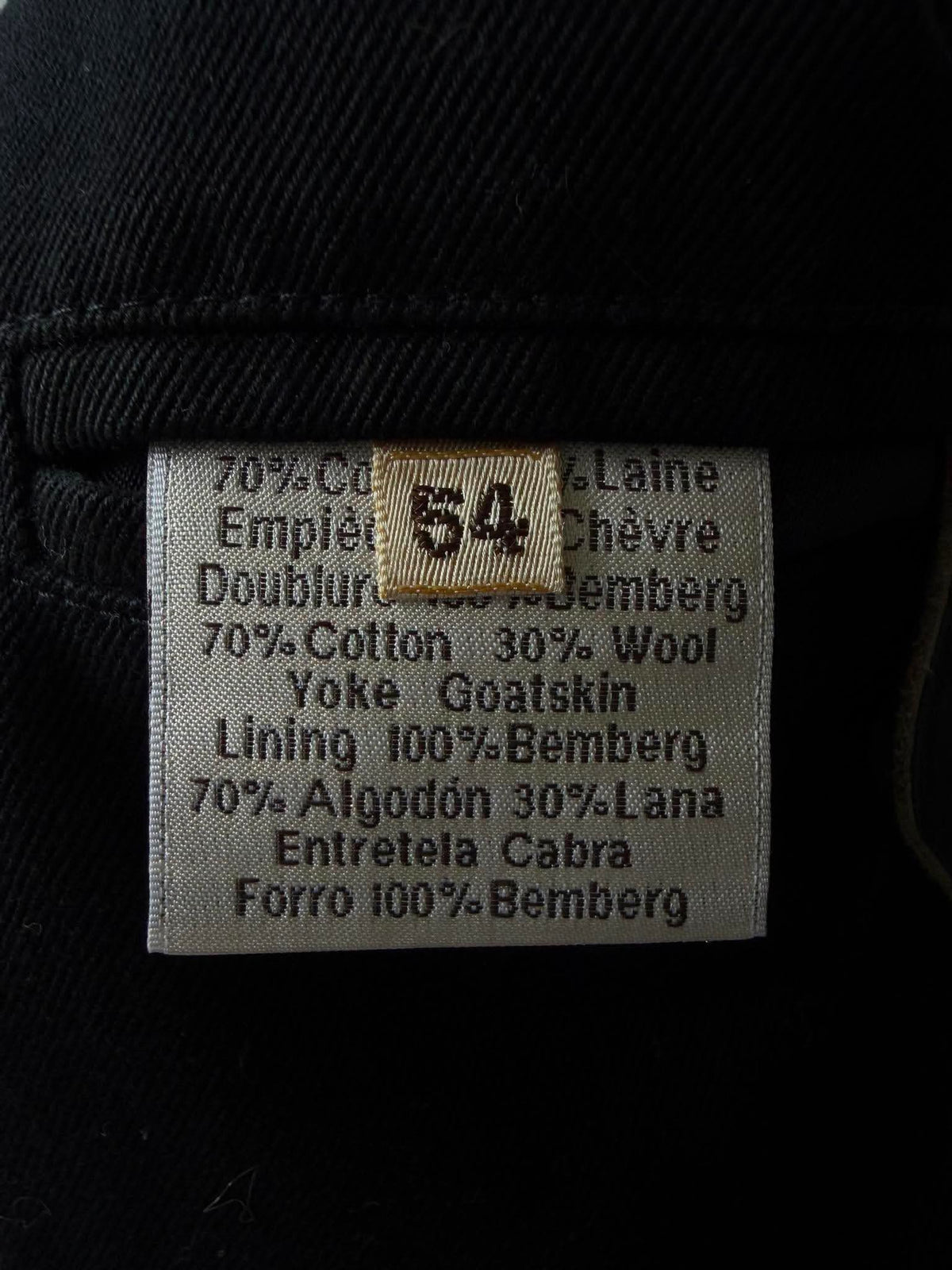 Vintage Hermes Black Zip Bomber Jacket