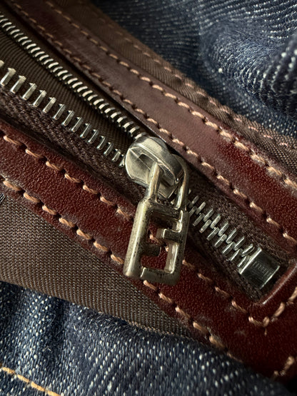 Fendi Dark Blue Denim Baguette