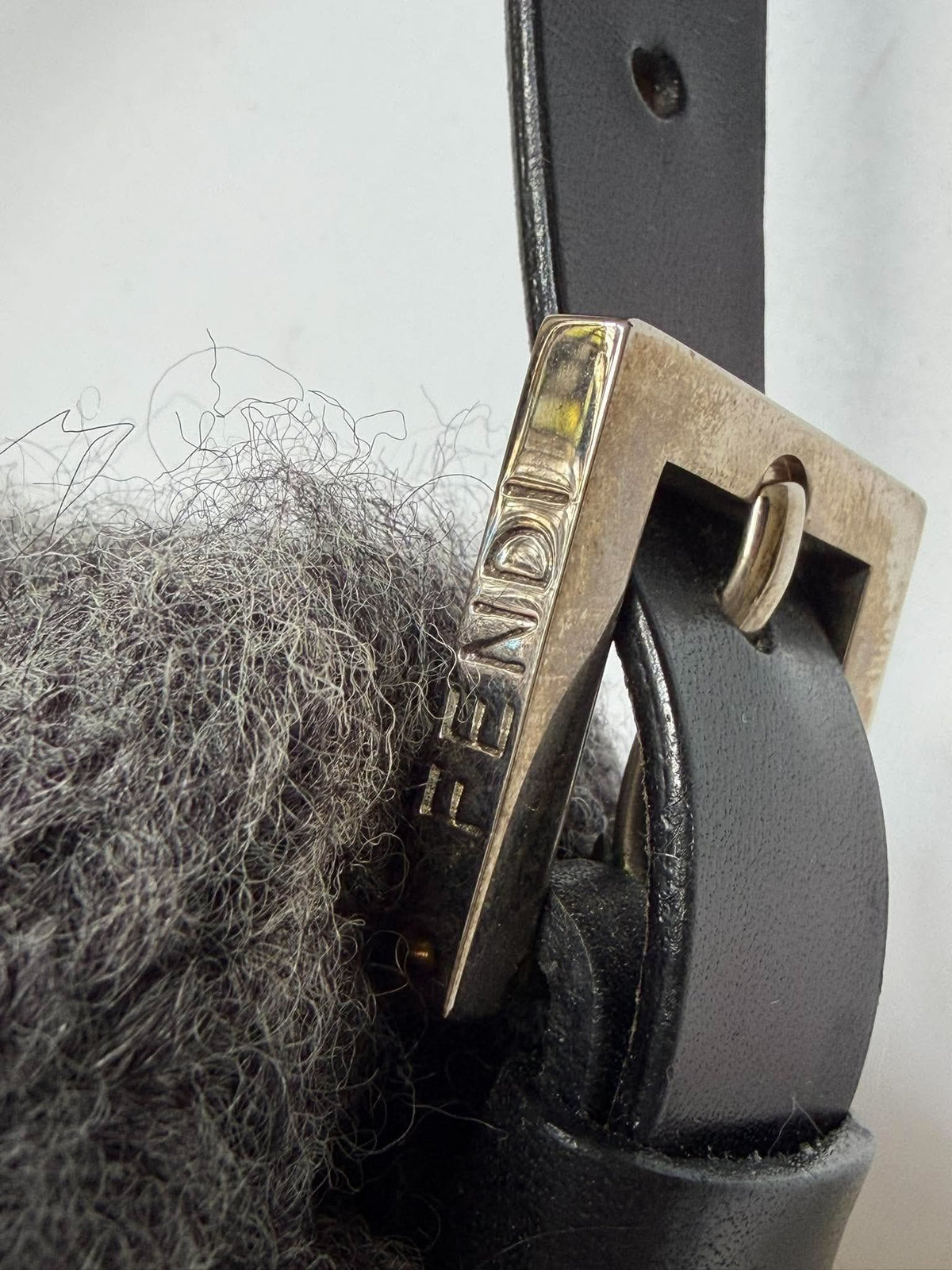 Vintage Fendi F/W1999 Wool Knit Baguette Bag