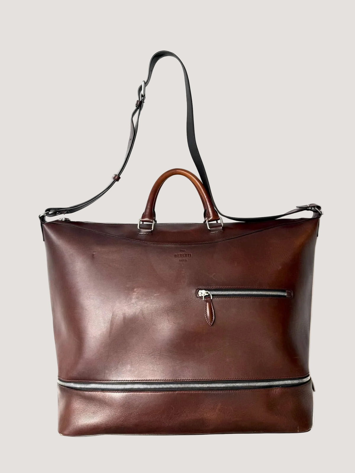 Berluti Venezia Leather Holdall Bag