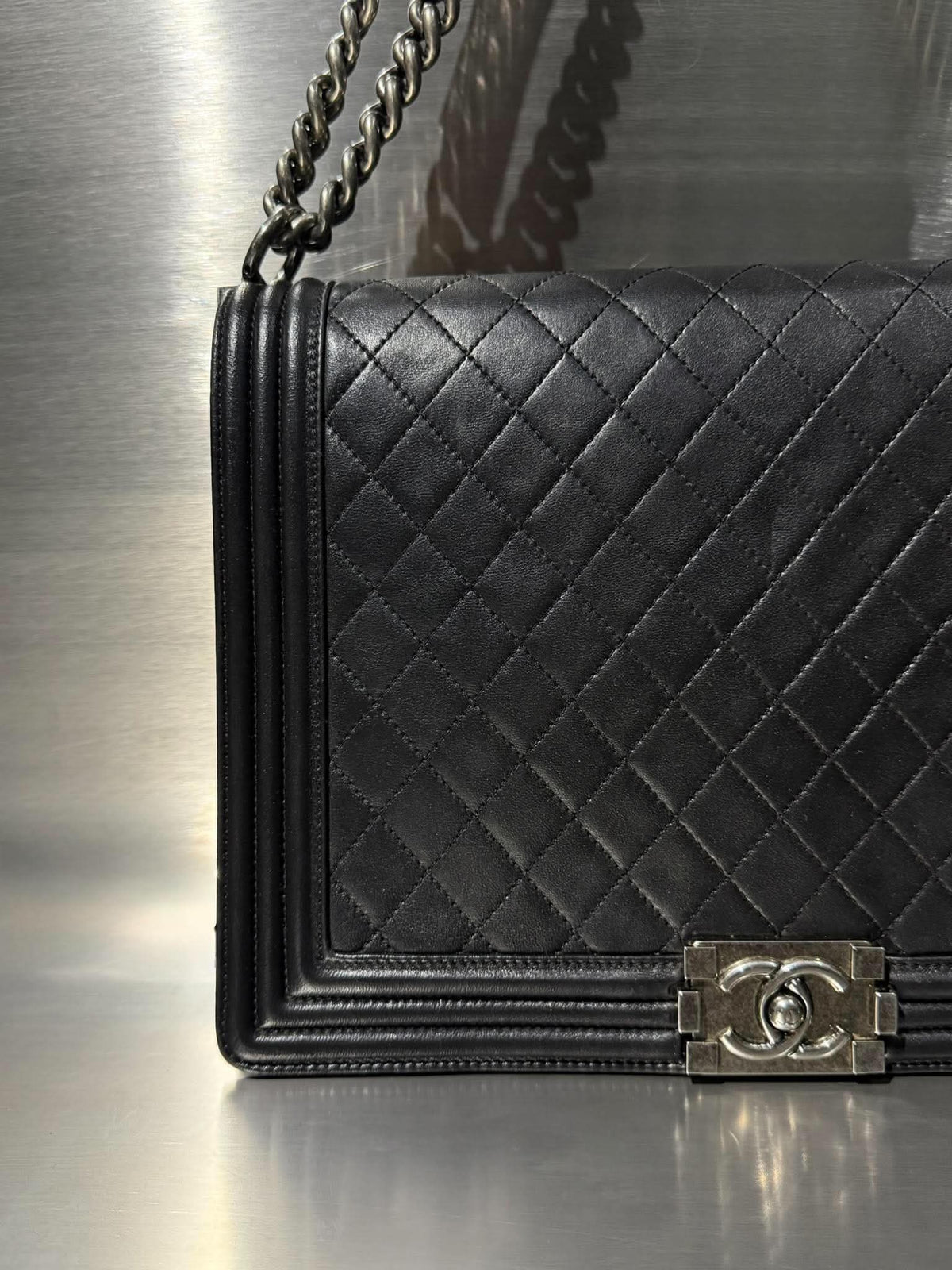 Chanel by Karl Lagerfeld Black Boy Bag