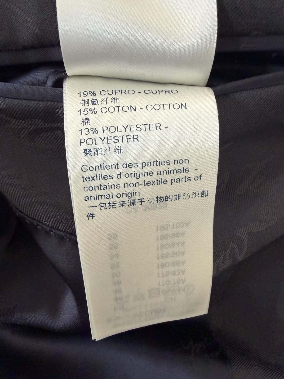 Louis Vuitton Pont Neuf Jacquard Script Gray Suit