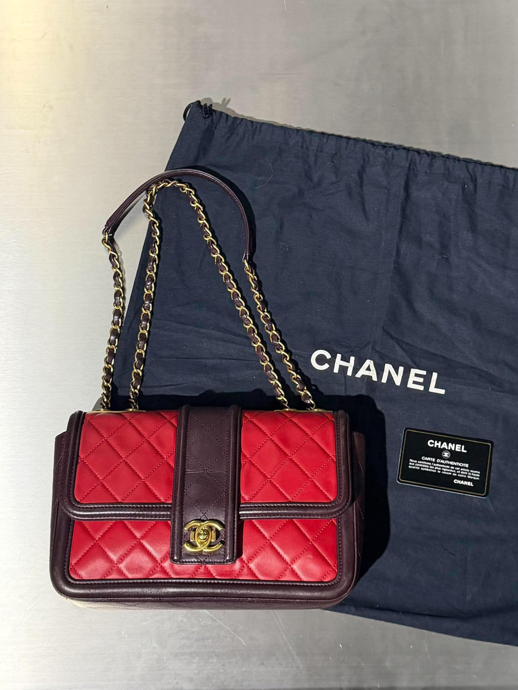 Chanel by Karl Lagerfeld S/S2015 Red Elegant CC Flap Bag