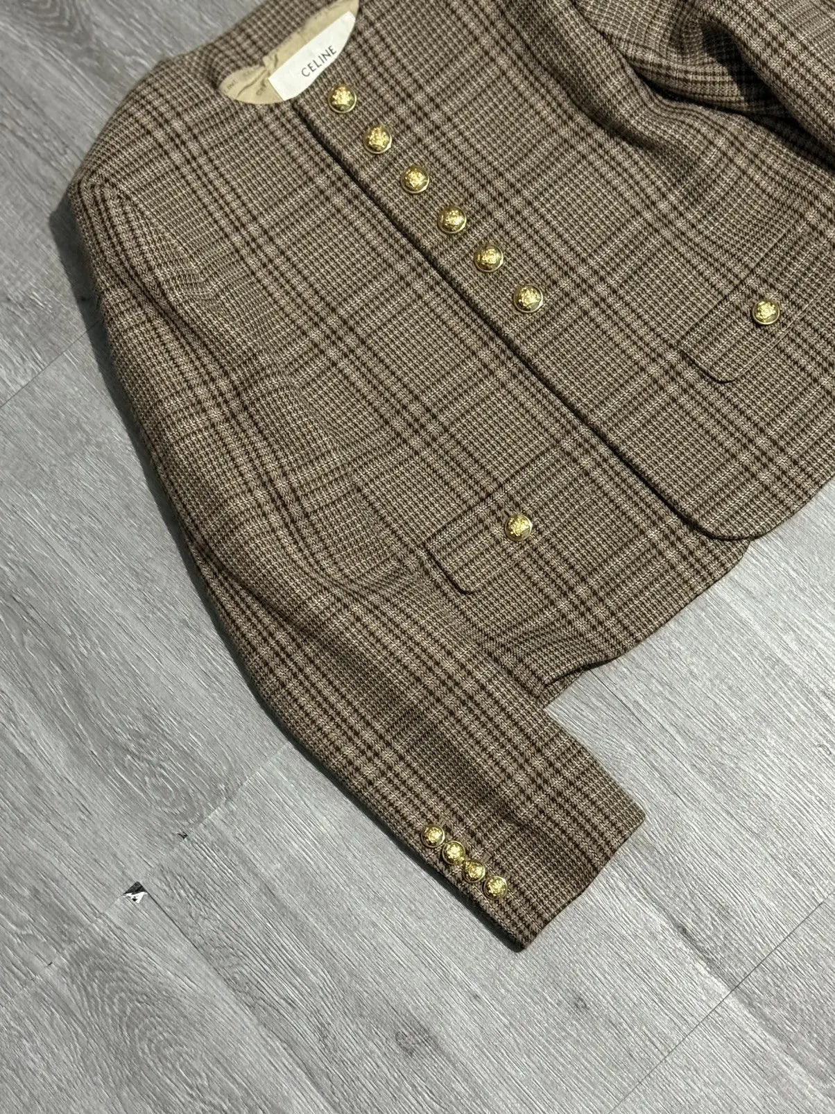 Celine Wales Wool Chelsea Jacket