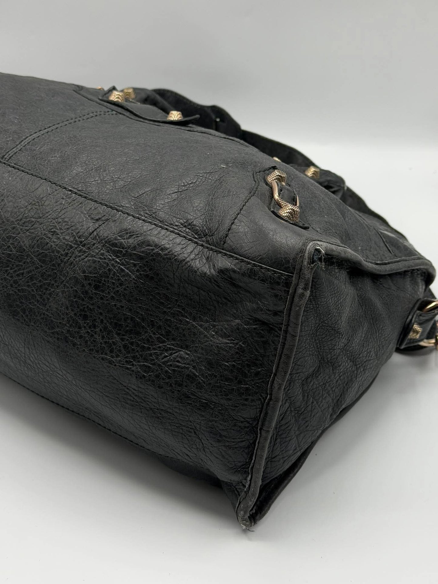 2000’s Balenciaga Black Giant 12 Rose Gold Work Bag