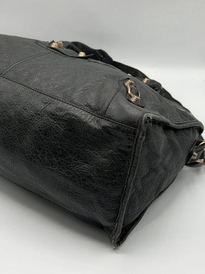 2000’s Balenciaga Black Giant 12 Rose Gold Work Bag