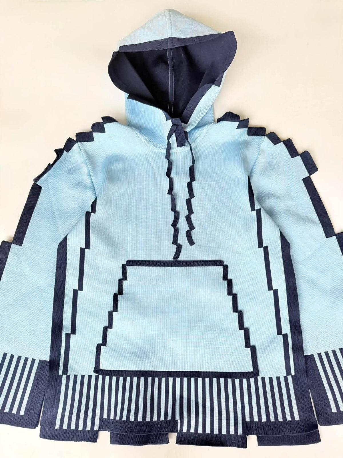 Loewe S/S23 Pixellated Light Blue Hoodie