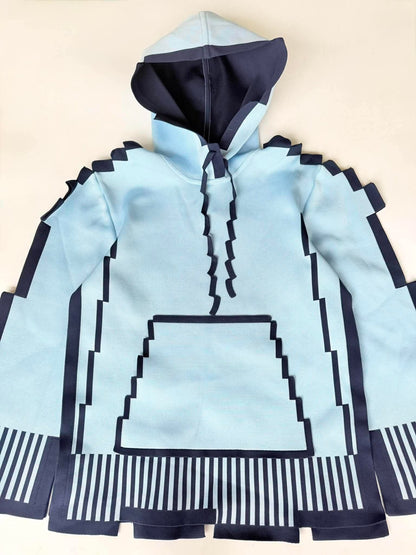Loewe S/S23 Pixellated Light Blue Hoodie