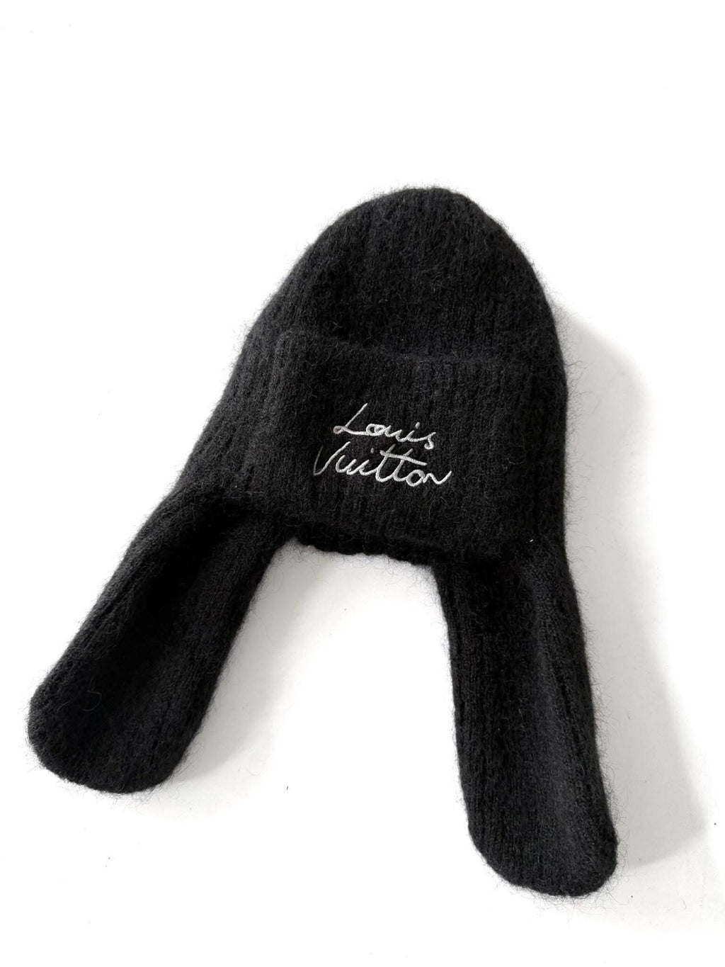 Louis Vuitton Black Script Mohair Bennie