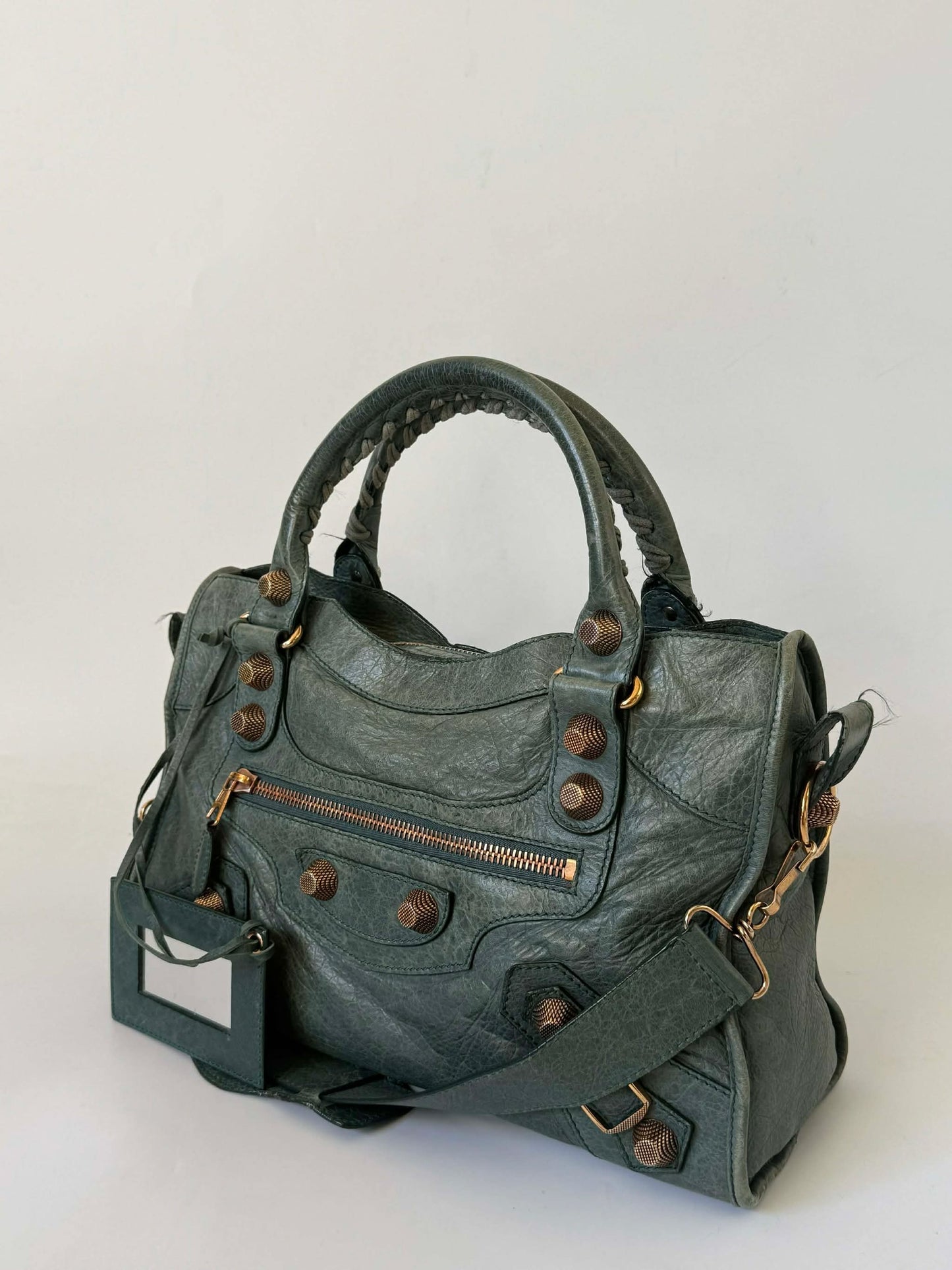 2000's Balenciaga Dark Green Giant 21 City Bag