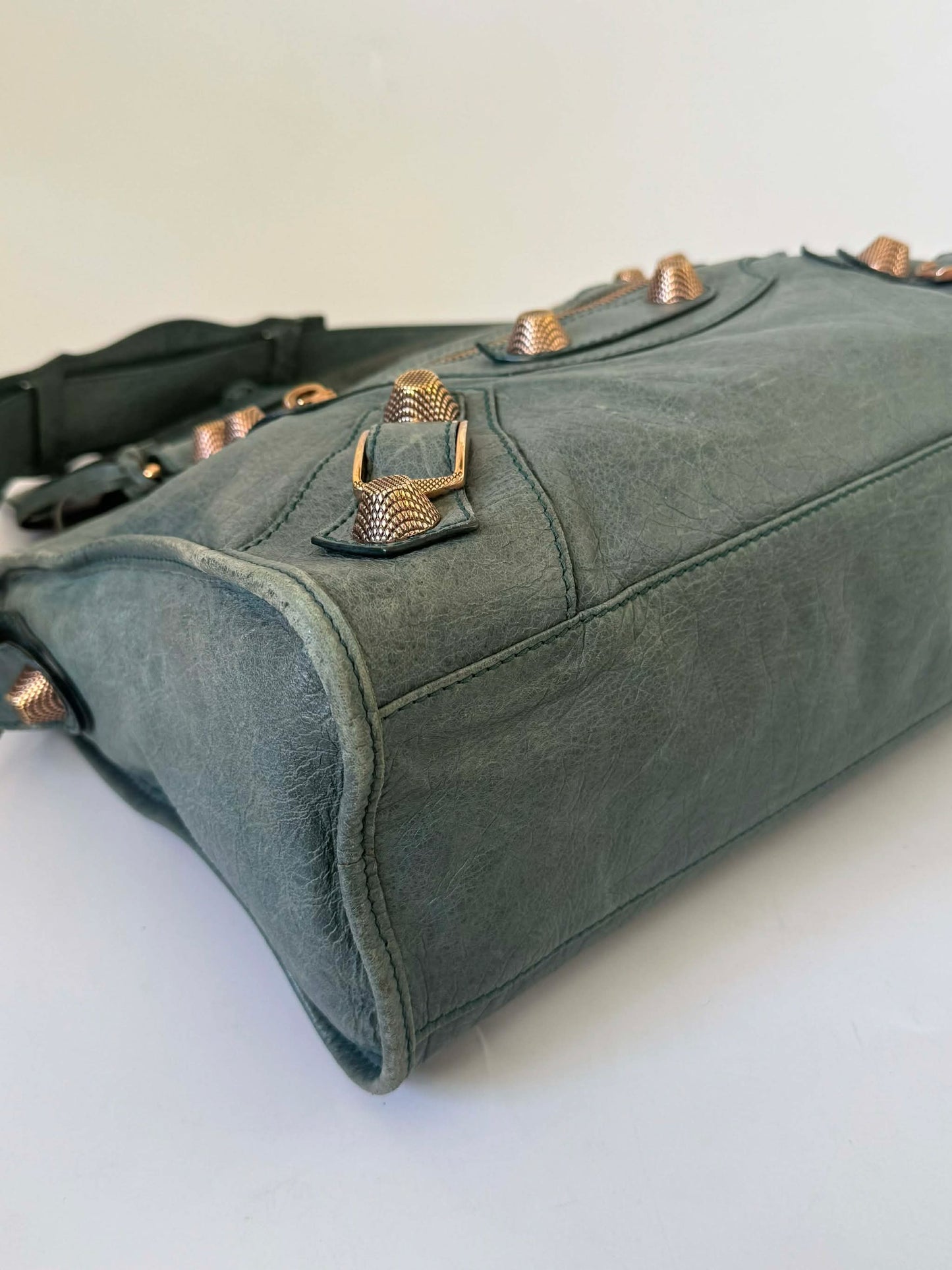 2000's Balenciaga Dark Green Giant 21 City Bag