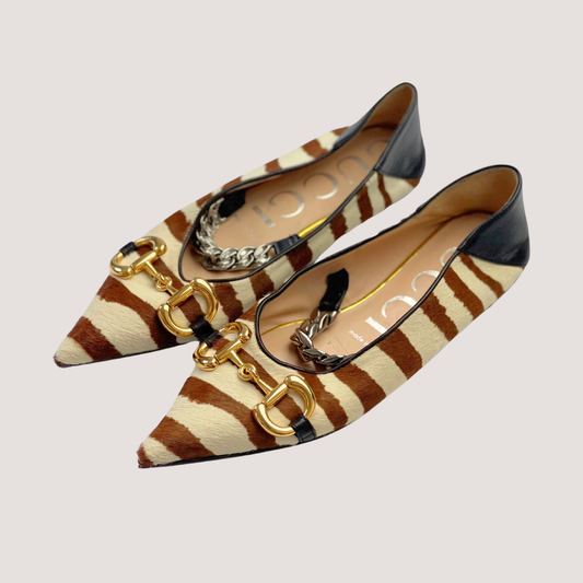 Gucci Animal Print Flats