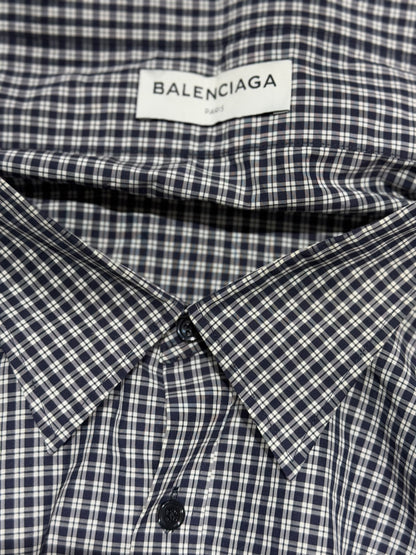 Balenciaga 17AW Check Swing Shirt Oversized Demna