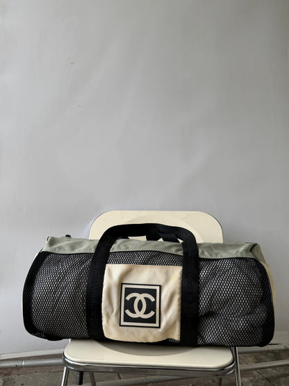 Vintage Chanel Sport Line Mesh Duffle Bag