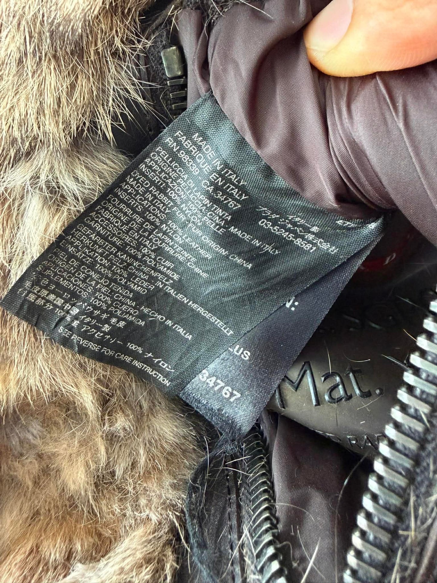 2000’s Prada Reversible Rabbit Fur Leather Jacket